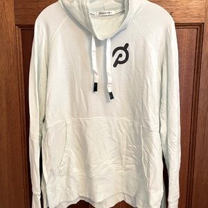 Cowl Neck Mint Green Peloton Pullover